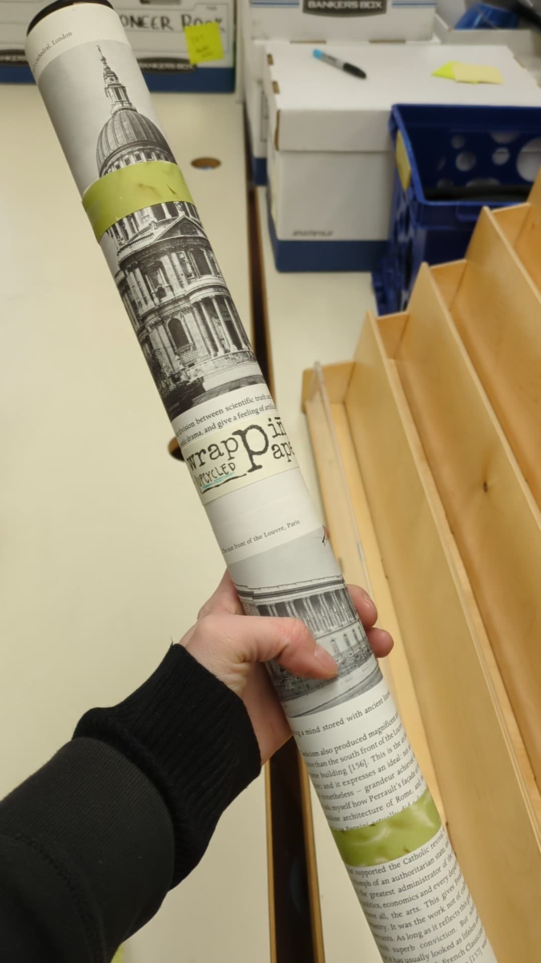 Book Page Wrapping Paper